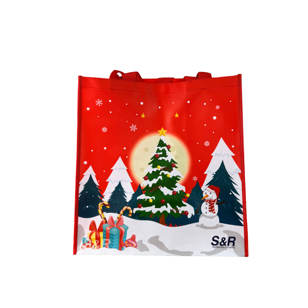 S&R Christmas Ecobag Large Red